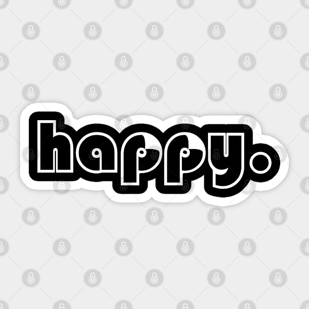 Happy Sticker by lisalizarb